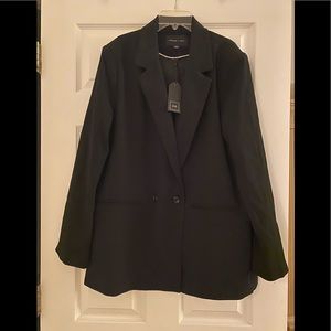 Alexander + David Double Breasted Black Blazer